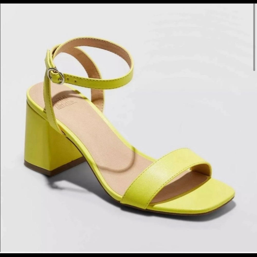 Women's Faux Leather Heeled Pumps,Size 10,